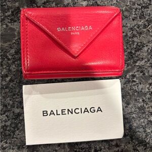 Balenciaga Vibrant Red wallet